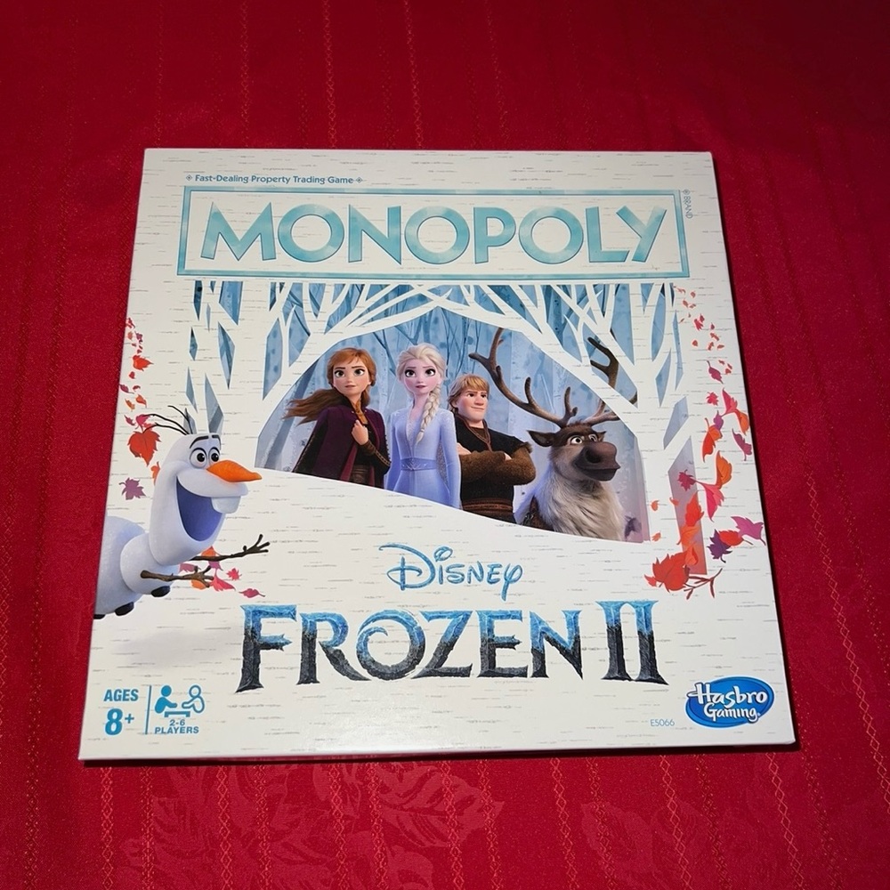 Hasbro Disney Frozen II Monopoly Game - Blue and White